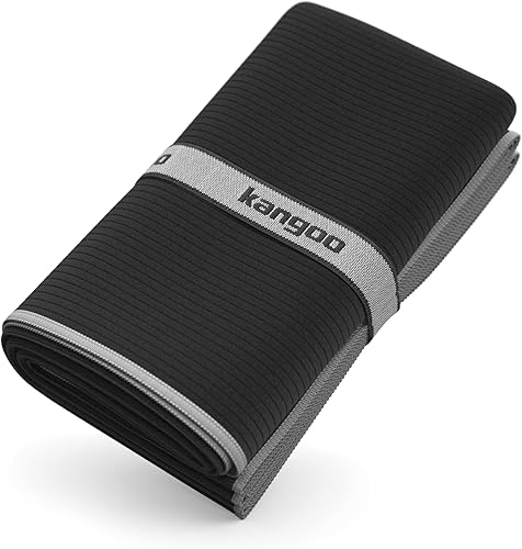 Kangoo - Toalla de microfibra acanalada, súper absorbente y de secado rápido, adecuada para viajes, playa, campamento, gimnasio, piscina, yoga