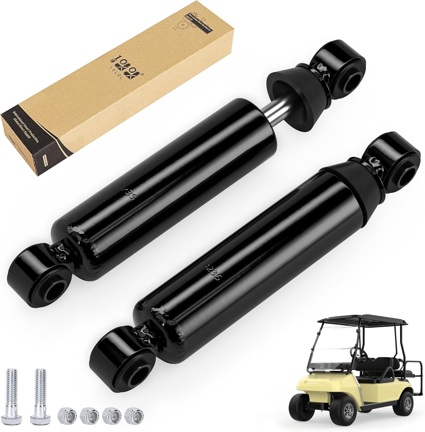 10L0L Front Shocks Absorbers Kit for Club Car DS 1981-2011 1010991, Precedent 2004-up Golf Cart, OEM# 1014235 103351001, 2 Pack