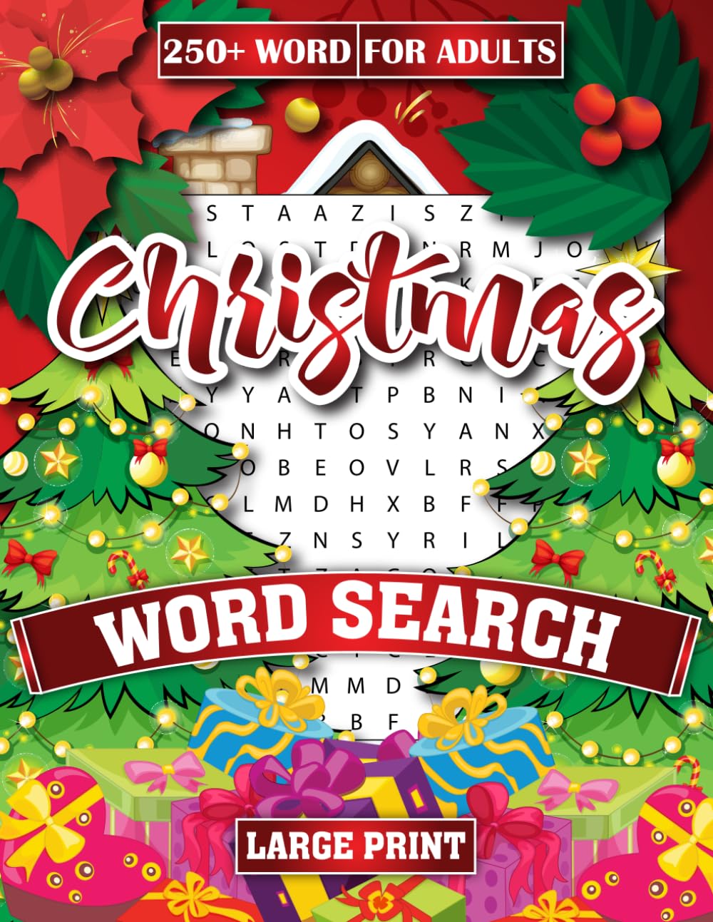 Large Print Christmas Word Search Puzzle Book for Adults: 250