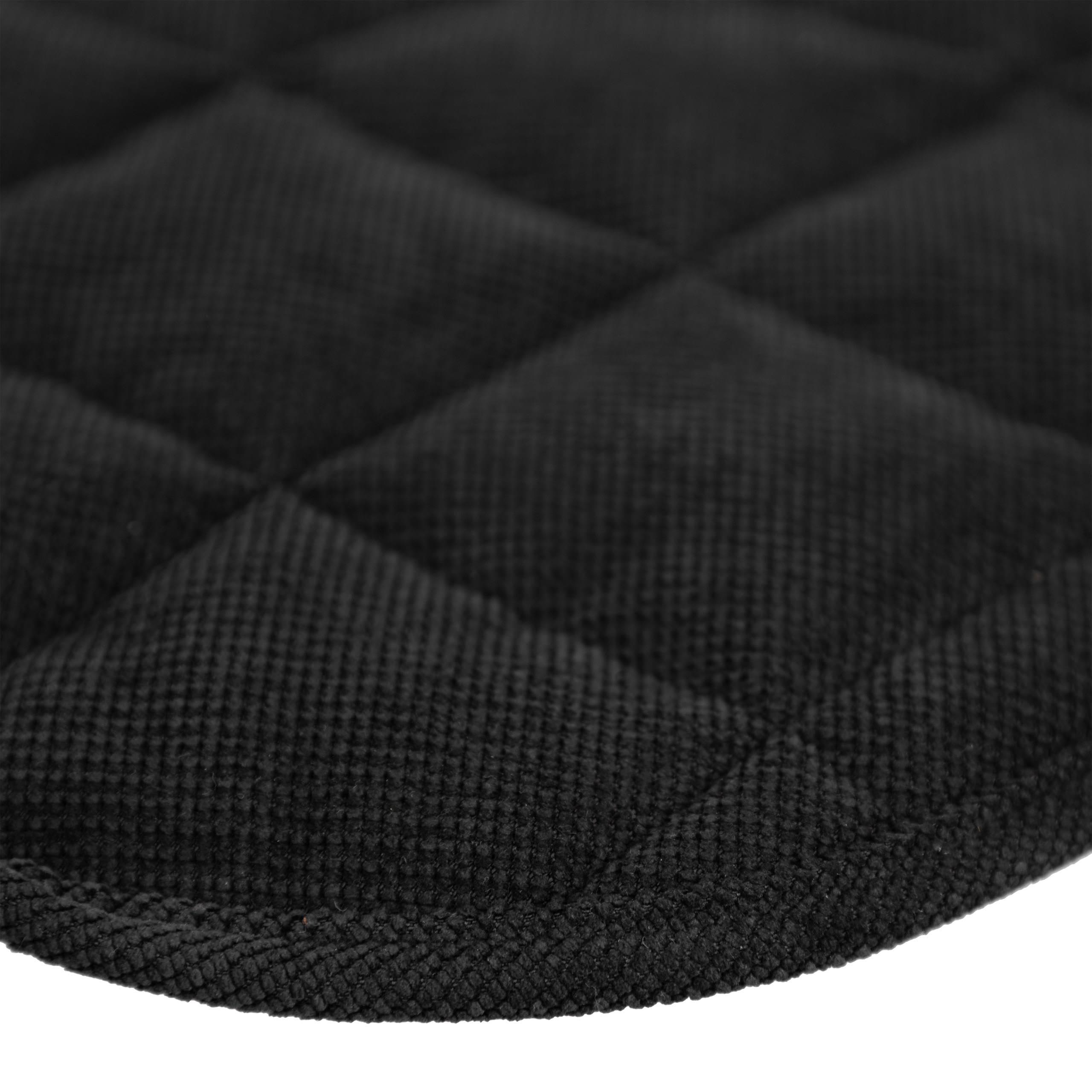 PillowPrim Auto-Vordersitzbezug für Hunde, Gesteppter & Strapazierfähig Hundesitzbezug - Kratzfeste Autoschondecke Hund Rücksitz – ideal für Kinder und Haustiere – 50x50 cm – schwarz