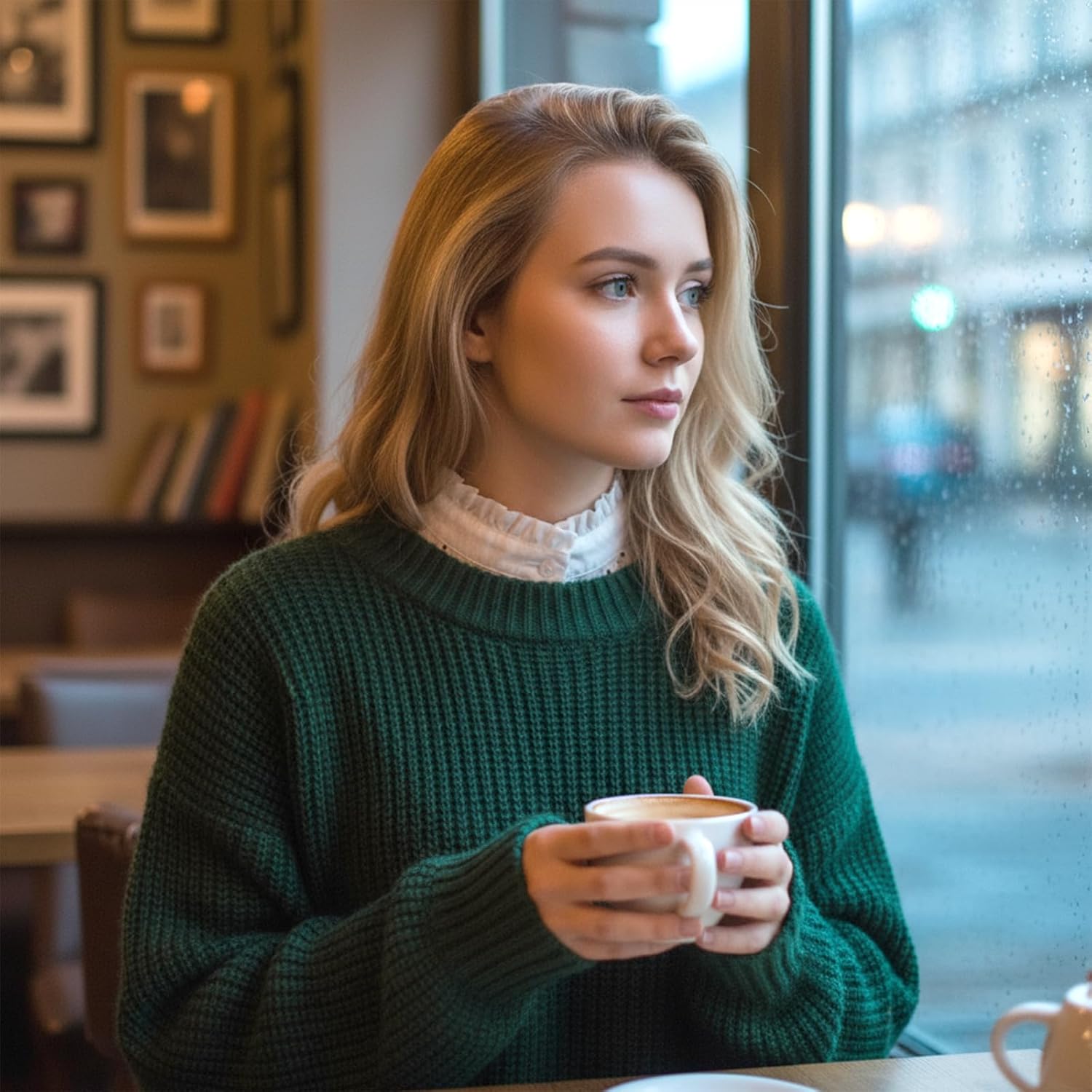 Shirts Fake Collar Shirts Neck Ruffle Collar Detachable Blouse Comfortable and Breathable Hollow Out White Faux Collars for Elegant Layering Women & Girls - Image 6