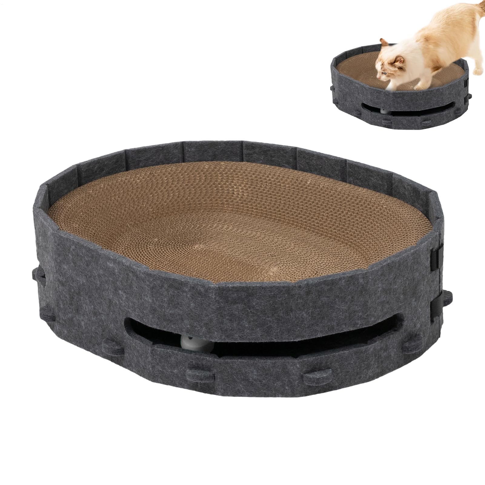 Tablero de garra de interior para oficina y hotel portátil para gato