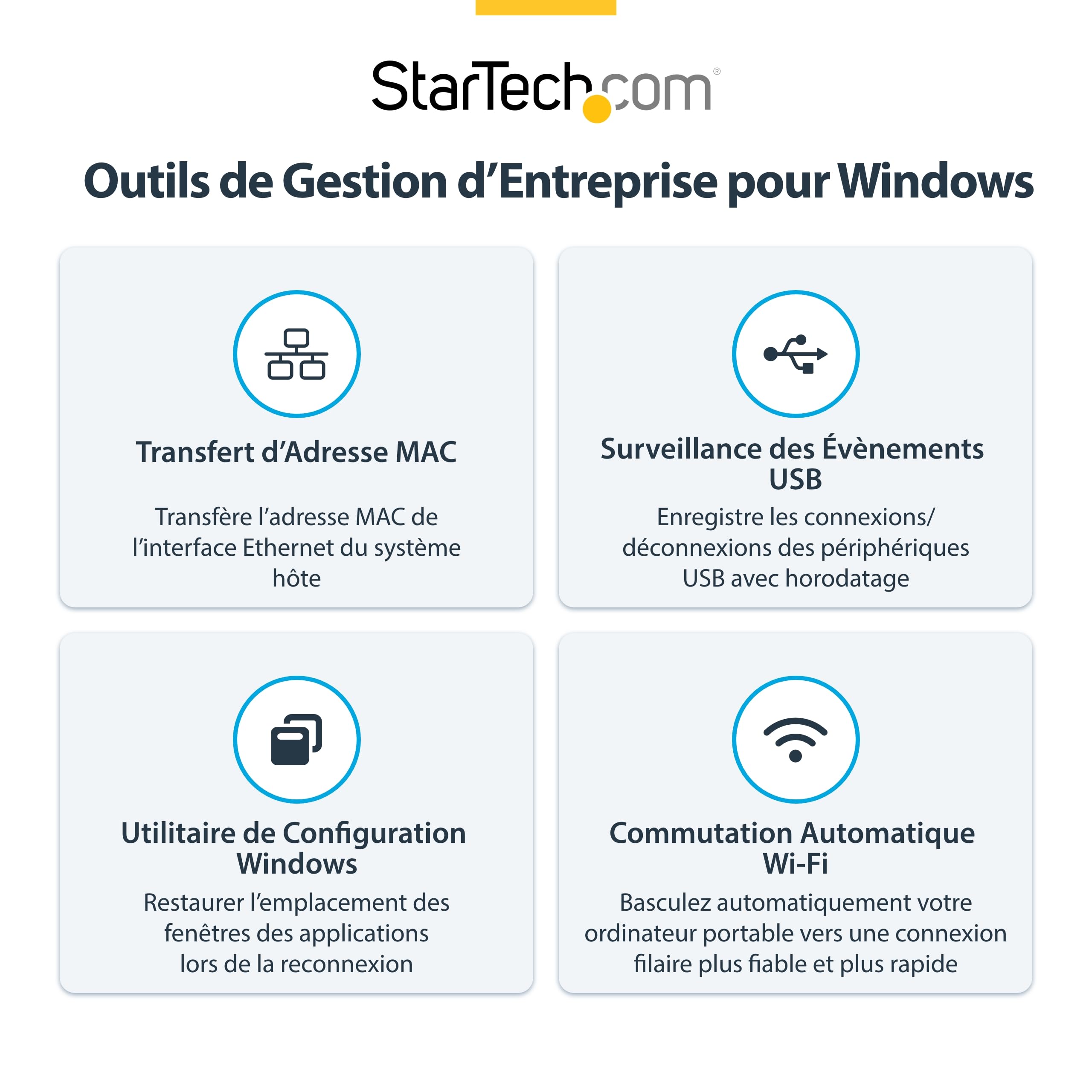 StarTech Dock Thunderbolt 4 USB4, quad 4K, double 4K Mac, 16 ports, 100W | Station d'accueil, Quad écran 4K Windows, Double 4K Mac, 40Gbps, 2x HDMI, 2x DP, 100W