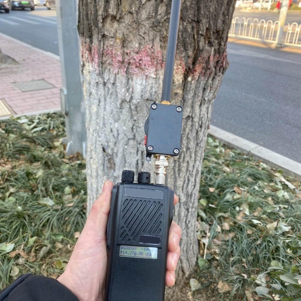 GAWANT V3.0B Antenne portable à ondes courtes 5-30 MHz pour radios QRP avec interface SMA/BNC, tige de 1,4 m pour modes FT8 CW, design étanche (S MA)