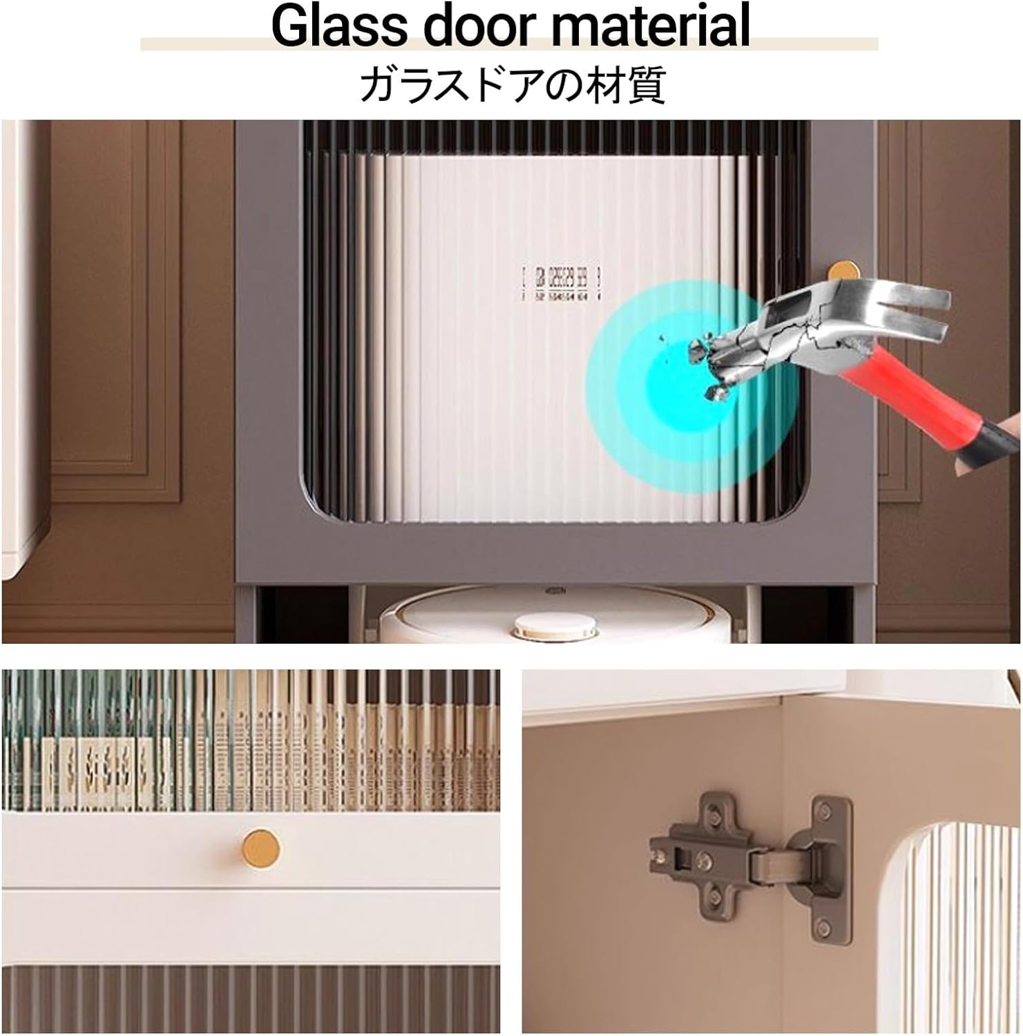 Wood Storage Organizer Stand for Robot Vacuum, Sweeping Robot Rack with Doors & Drawers, Home Storage Solution, Durable & Stylish Organizer for Efficient Cleaning