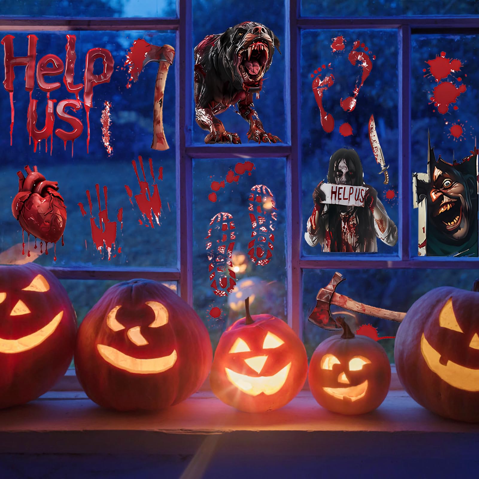 Qedertek Fenêtre Décorative De Noël Avec Étoile, 10 LED Rideau Luineux