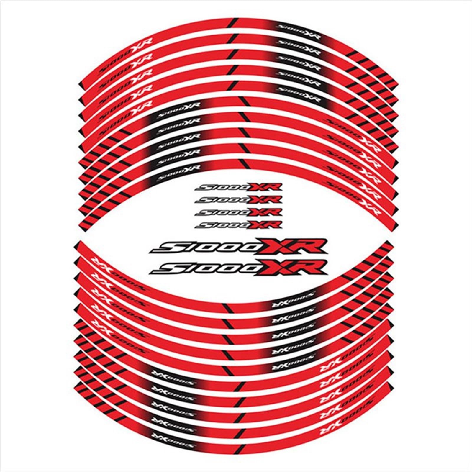 Decorative Stickers Motorcycle Wheel Stickers Reflective Rim Tape Stripes Tire Decor Decals for BMW S1000R S1000RR HP4 S1000XR S1000 R RR XR