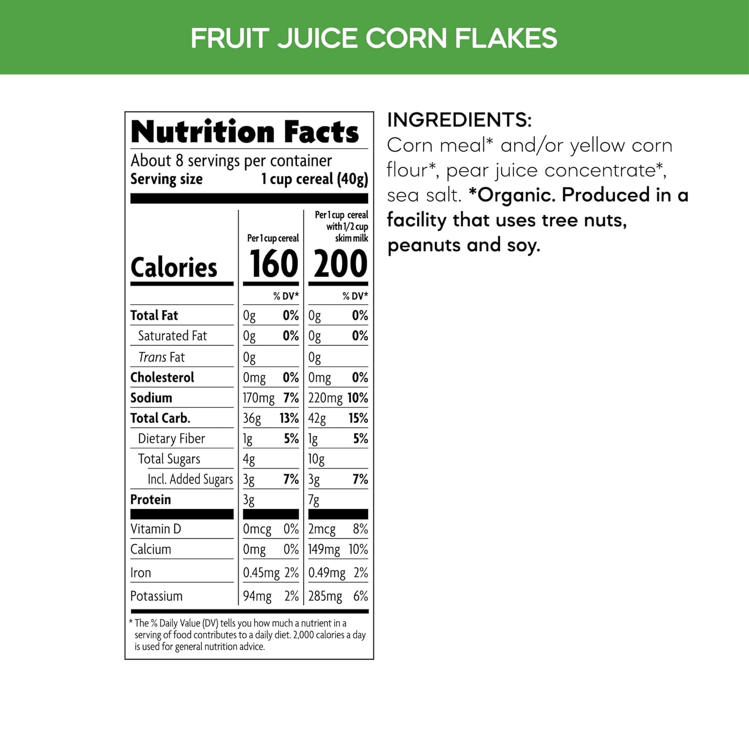 Nature's Path Organic Fruit Juice Sweetened Corn Flakes Cereal, 26.4 oz (Pack of 6), Gluten Free, Non-GMO, Earth Friendly Packaging
