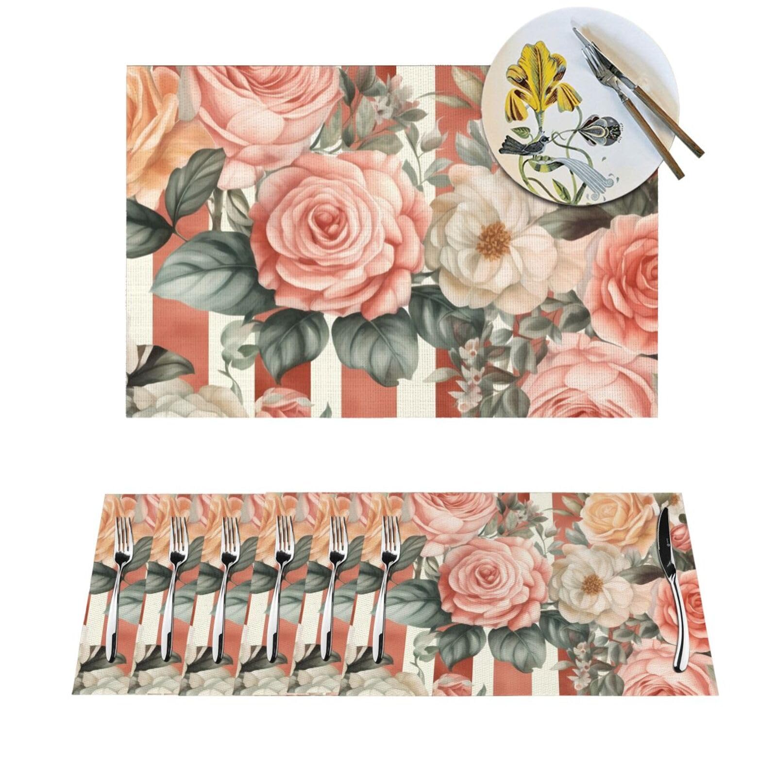 Sets de table en PVC anti-tache et thermorésistants pour repas