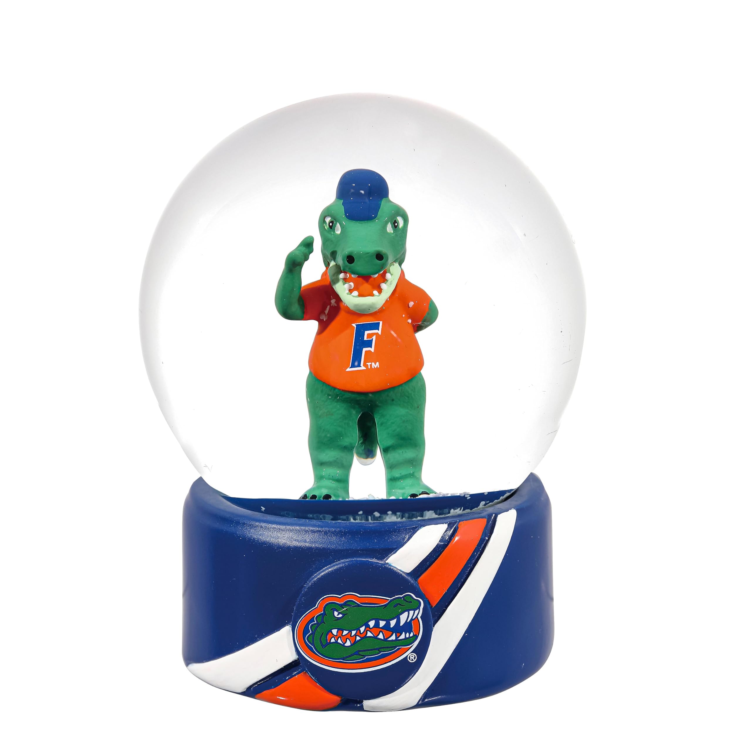 NCAA University of Florida Snow Globe, Officially Licensed College Sports Water Globe with Team Logo, Christmas Holiday Tabletop Decoration for Home, Alumni Gift for Men and Women Fans