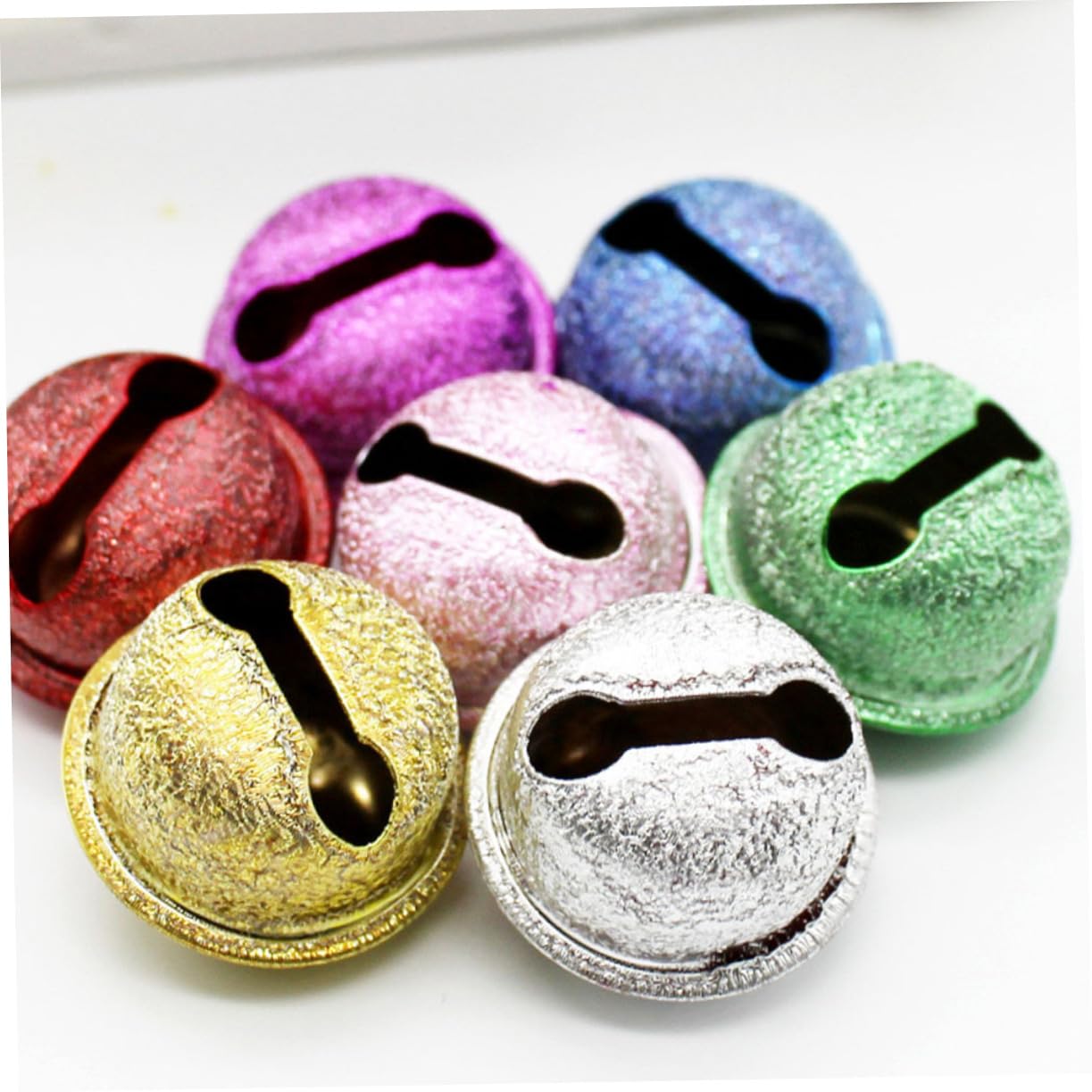 COLLBATH 10pcs Cat Collar Bells for Pet Dogs Assorted Sounds Pet Collar Pendants Random Color
