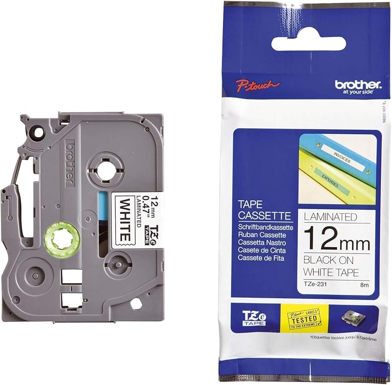 Brother PT-H110 Hordozható Címkenyomtató 3,5-12mm Szalaghoz + TZE231 Laminált Szalag