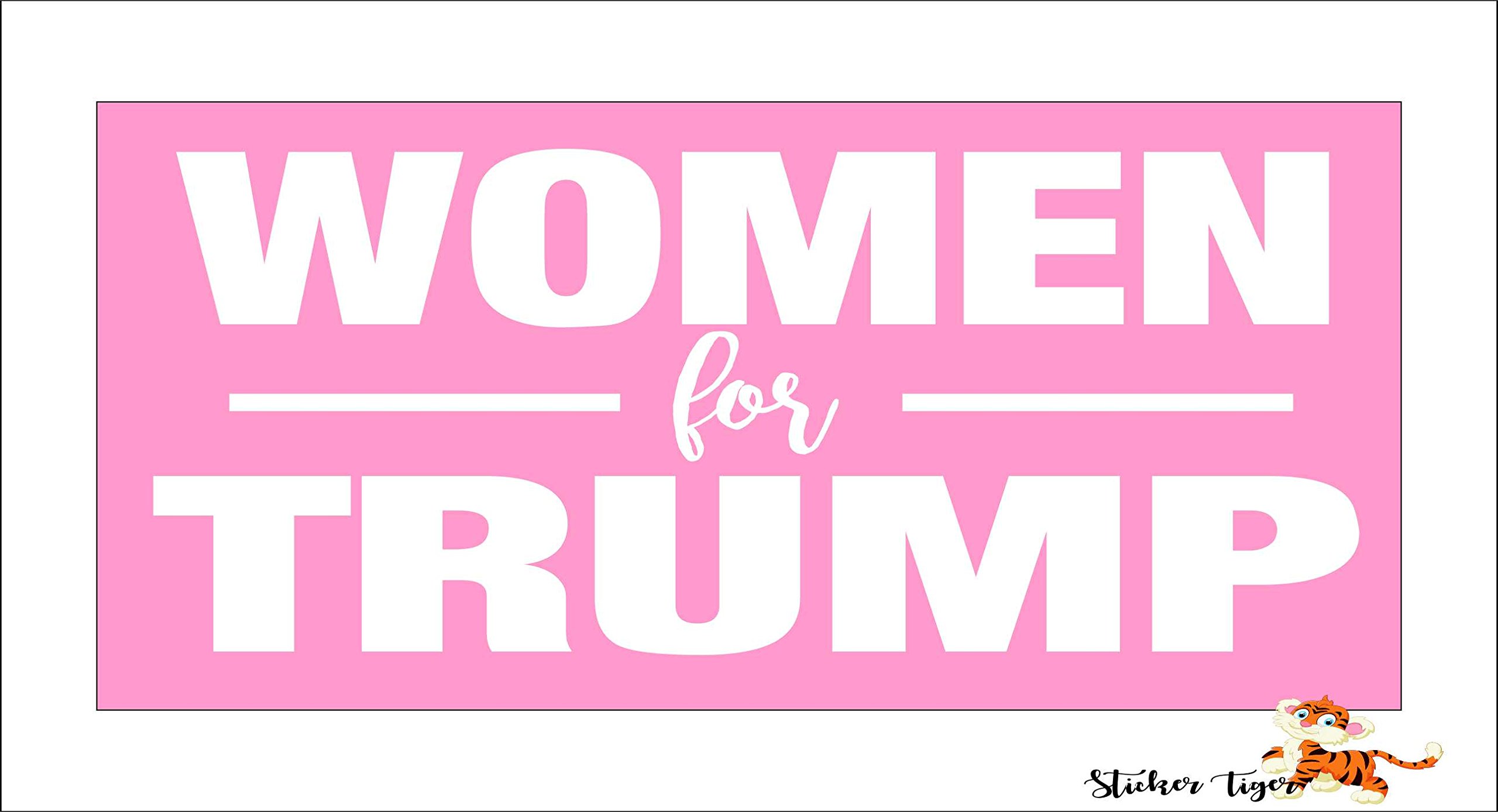 Women for Trump - Window Bumper Sticker Decal 3.5