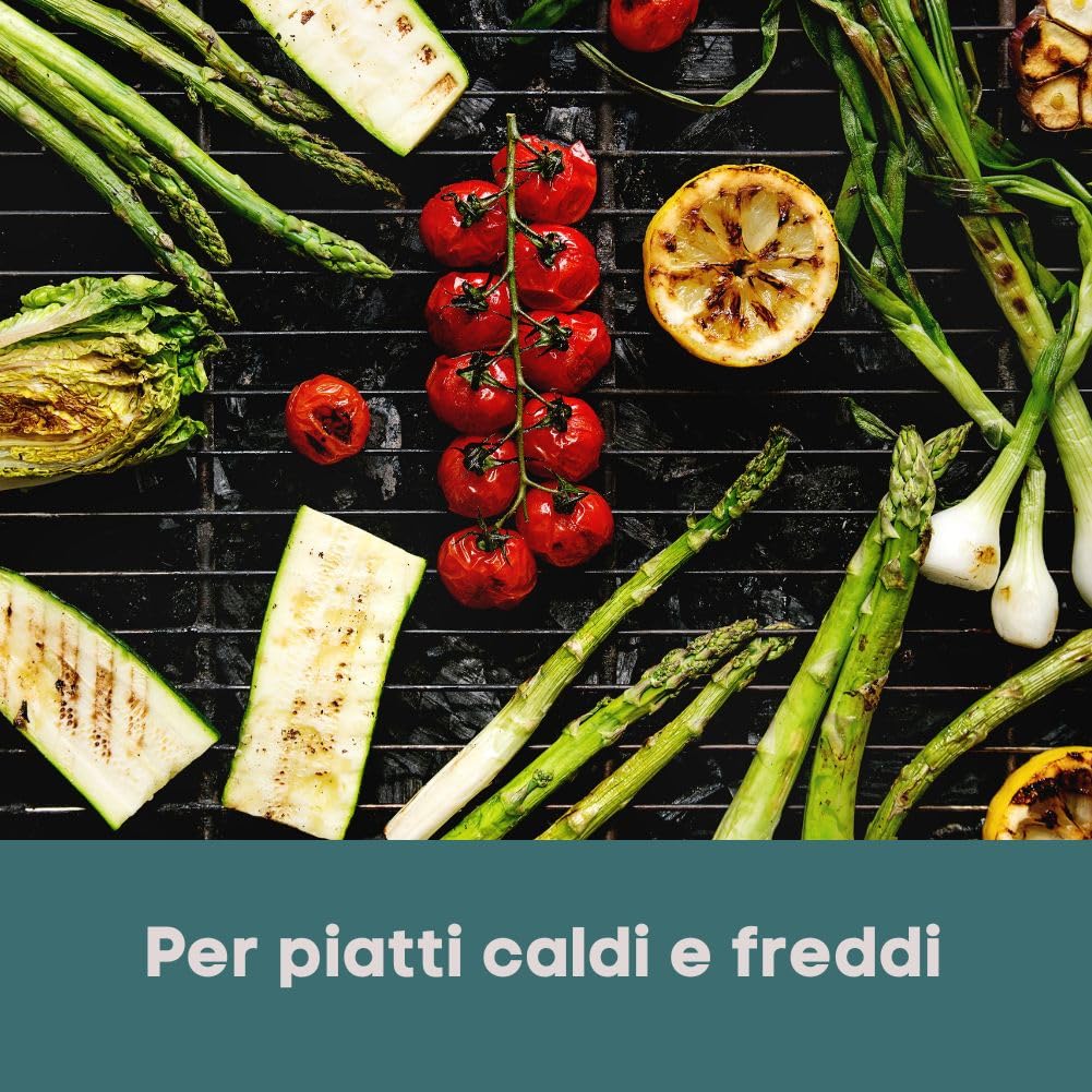 RAGO® Set Piatti Plastica Rigida Lavabili 100 pezzi - 2- divisibile I Piatti in plastica riutilizzabili I Ø 22 cm I Piatti Bianchi dura Lavabili I Piatti per feste, Stoviglie in plastica