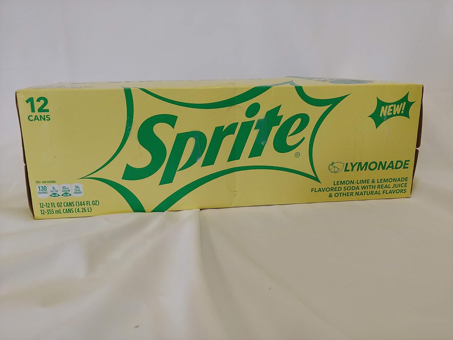 Sprite Lymonade, Lemon Lime & Lemonade Soda Soft Drink, 12 Fl Oz (Pack Of 12)