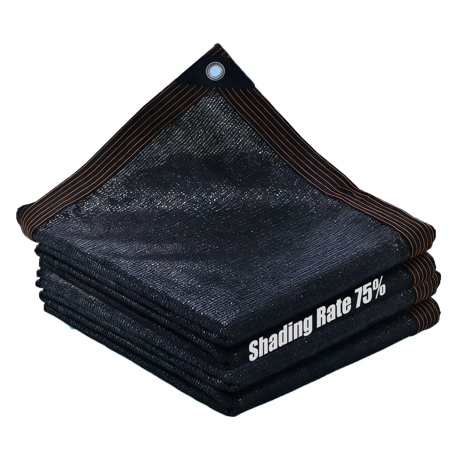 Voile d'ombrage anti-UV rectangulaire 7x8m, filet protection solaire avec oeillets pour pergola