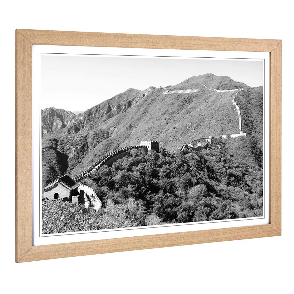 Big Box Art Framed Print China (5) Design | Wall Art Picture | Home Decor for Kitchen, Living, Dining Room, Bedroom, Hallway, Office, Oak, A2 / 24.5x18 Inch / 62x45cm