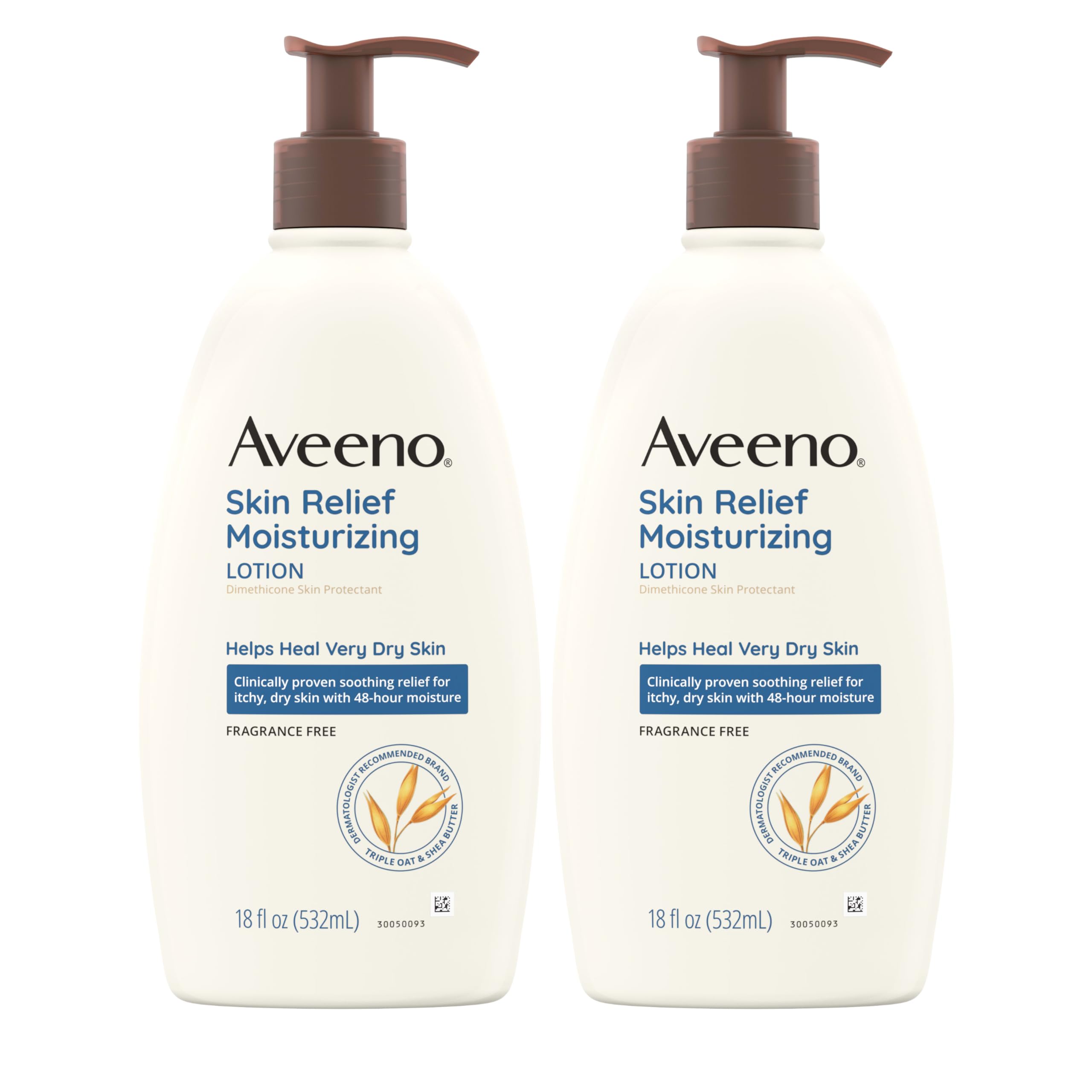 Aveeno Skin Relief Moisturizing Lotion for Very Dry Skin with Soothing Triple Oat Shea Butter Dimethicone Skin Protectant