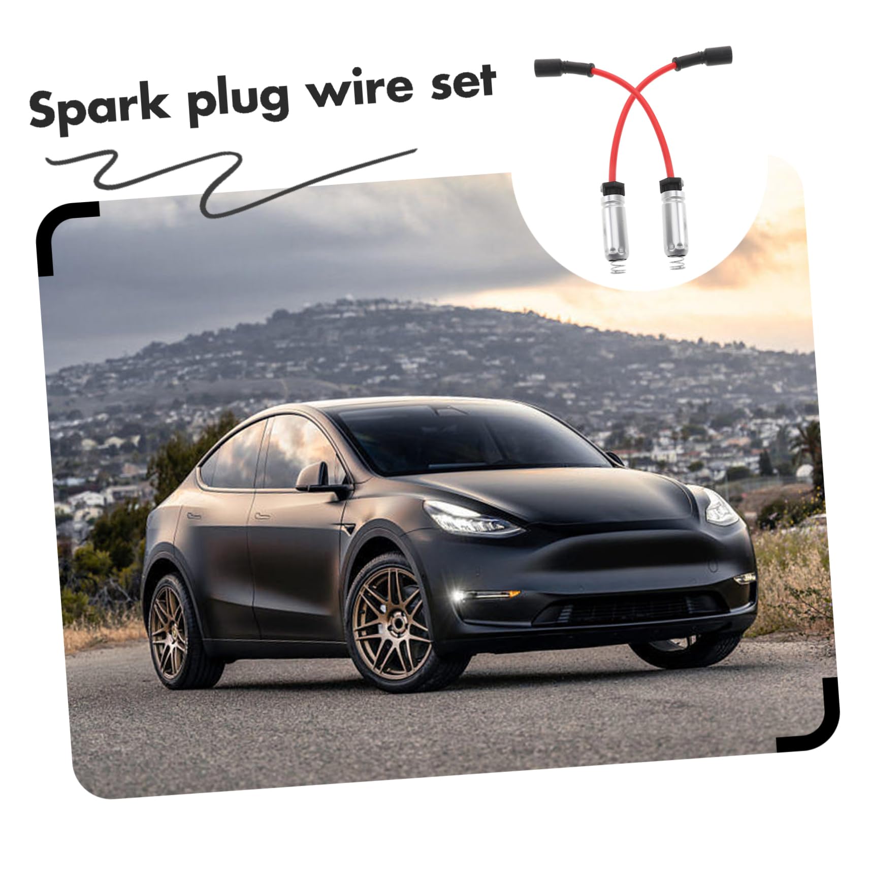 PRETYZOOM Juego de Cables de Encendido para Bujías de Alto Rendimiento 8 Piezas Compatible con Motor de Ocho Cilindros Automotriz Alta Temperatura Uso Profesional y Bricolaje