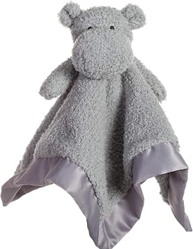 Apricot Lamb Hippo Security Blanket Soft Plush Lovey Comforter 14"