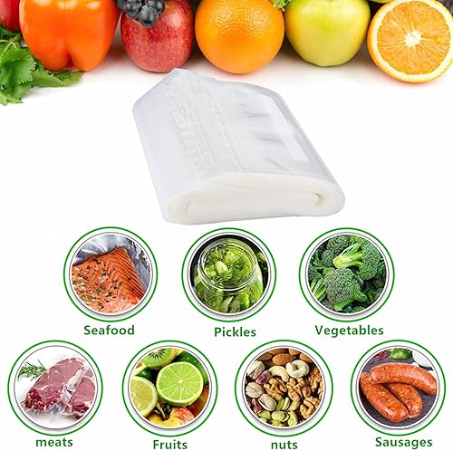 Miniatura 7 de Bolsas selladoras al vacío para guardar alimentos, 100 cuartos de galón de 4 x 6 pulgadas, bolsa precortada de grado comercial, bolsas de vacío de