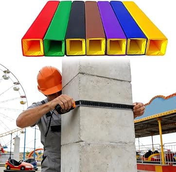 WDJBPSH Commercial Safety Basketball Padding Pole, Thick Shock-Absorbent Protective Post for Playground, Fitness & Court, Heavy Duty Weatherproof Column Wrap Around Mat