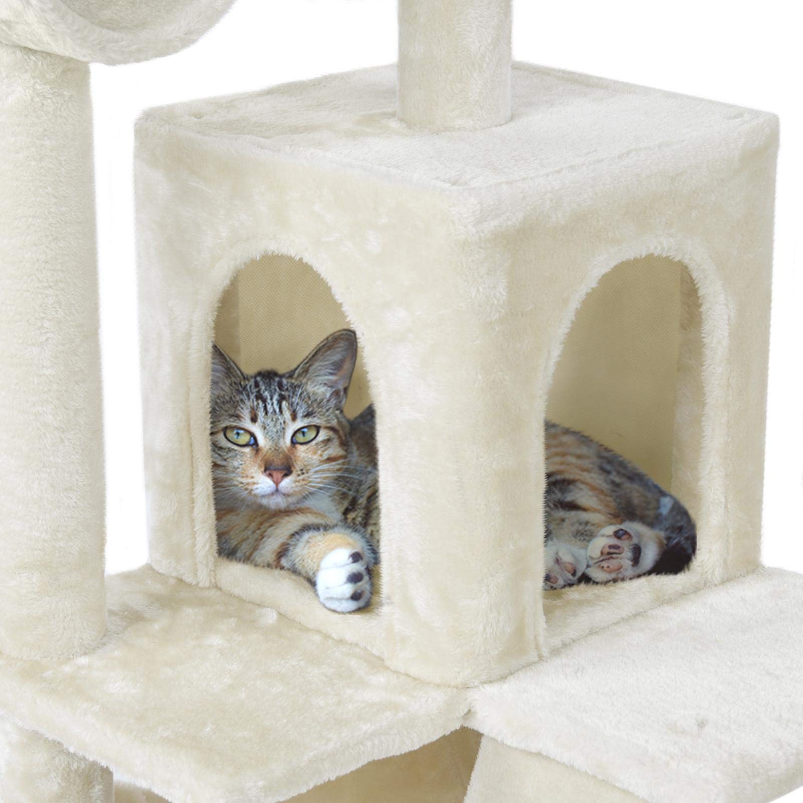 Buy Yaheetech 130cm Cat Tree Cat Tower with Scratching Post/Condo