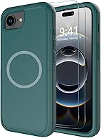 Vista 64 de Diverbox Funda para iPhone 13 [compatible con MagSafe] [con protector de pantalla] [a prueba de golpes] [a prueba de caídas] Funda de protección