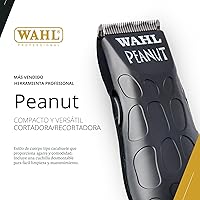 Vista 2 de Wahl Professional Peanut Corded Trimmer - Compact, Lightweight Powerful Rotary Motor Grooming Tool, with 4 Trimming Guides and Accessories