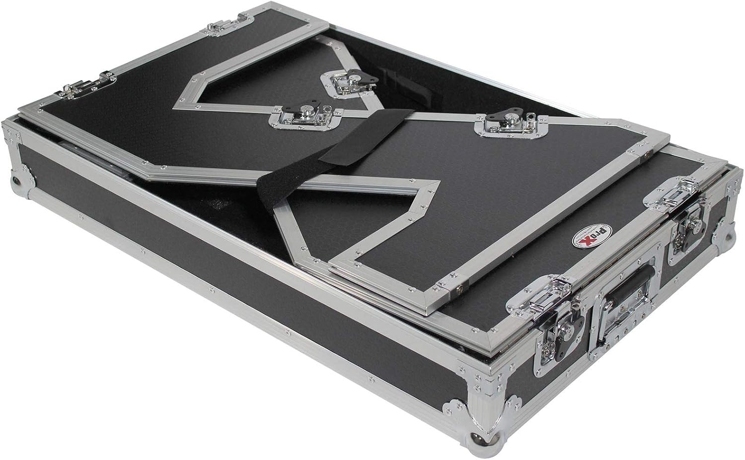 ProX XS-ZTABLE JR Z-Table Jr Folding DJ Table Mobile Workstation Flight Case Style with Handles and Wheels