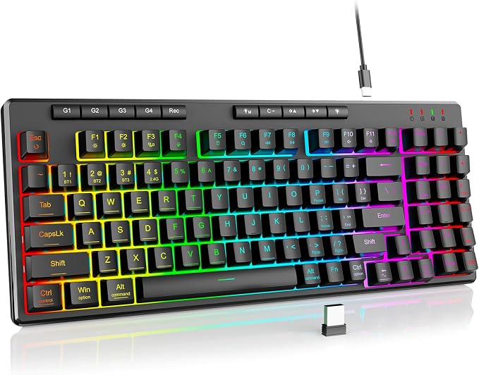 Teclado Gaming Redragon K517 Pro Wireless RGB 94 Teclas miniatura 8