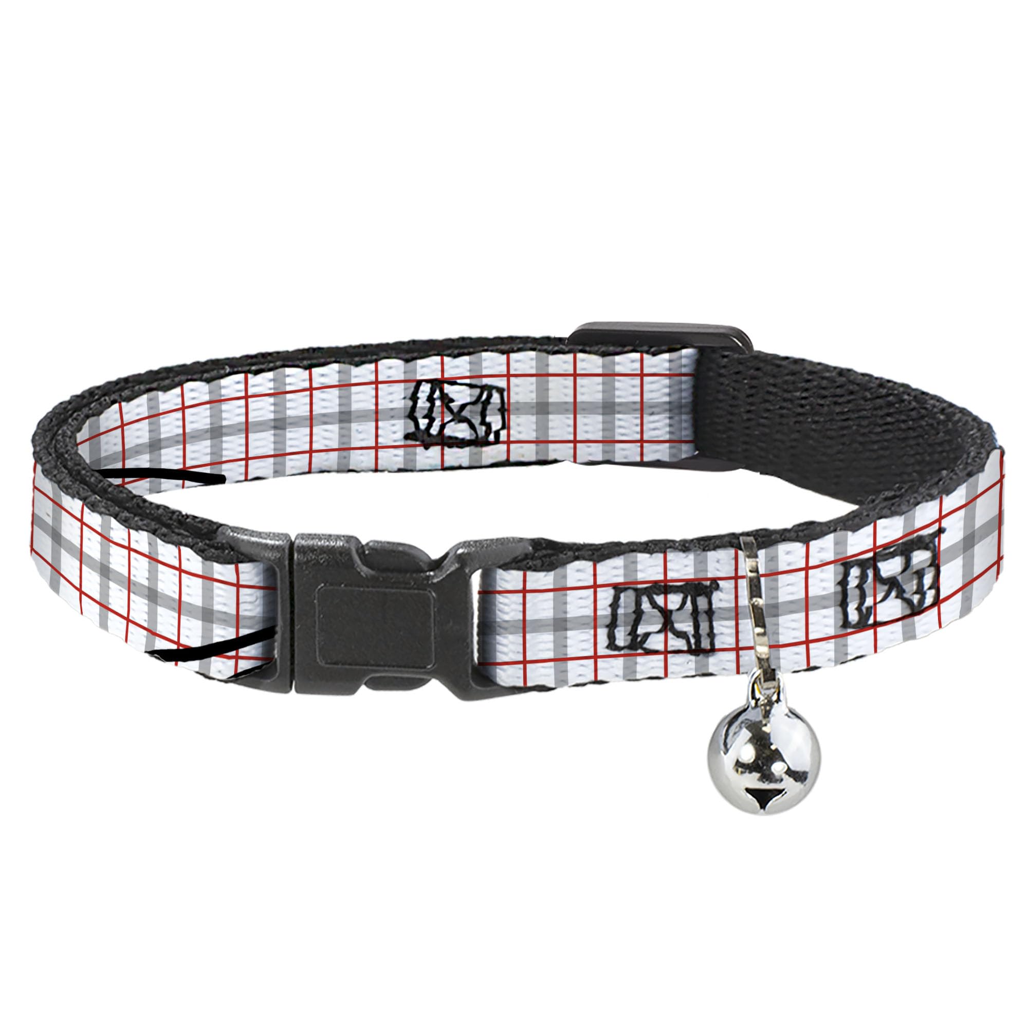 Collar para Gato anticaídas y antiasfixia Buckle-Down ajustable de 1,27 cm de ancho