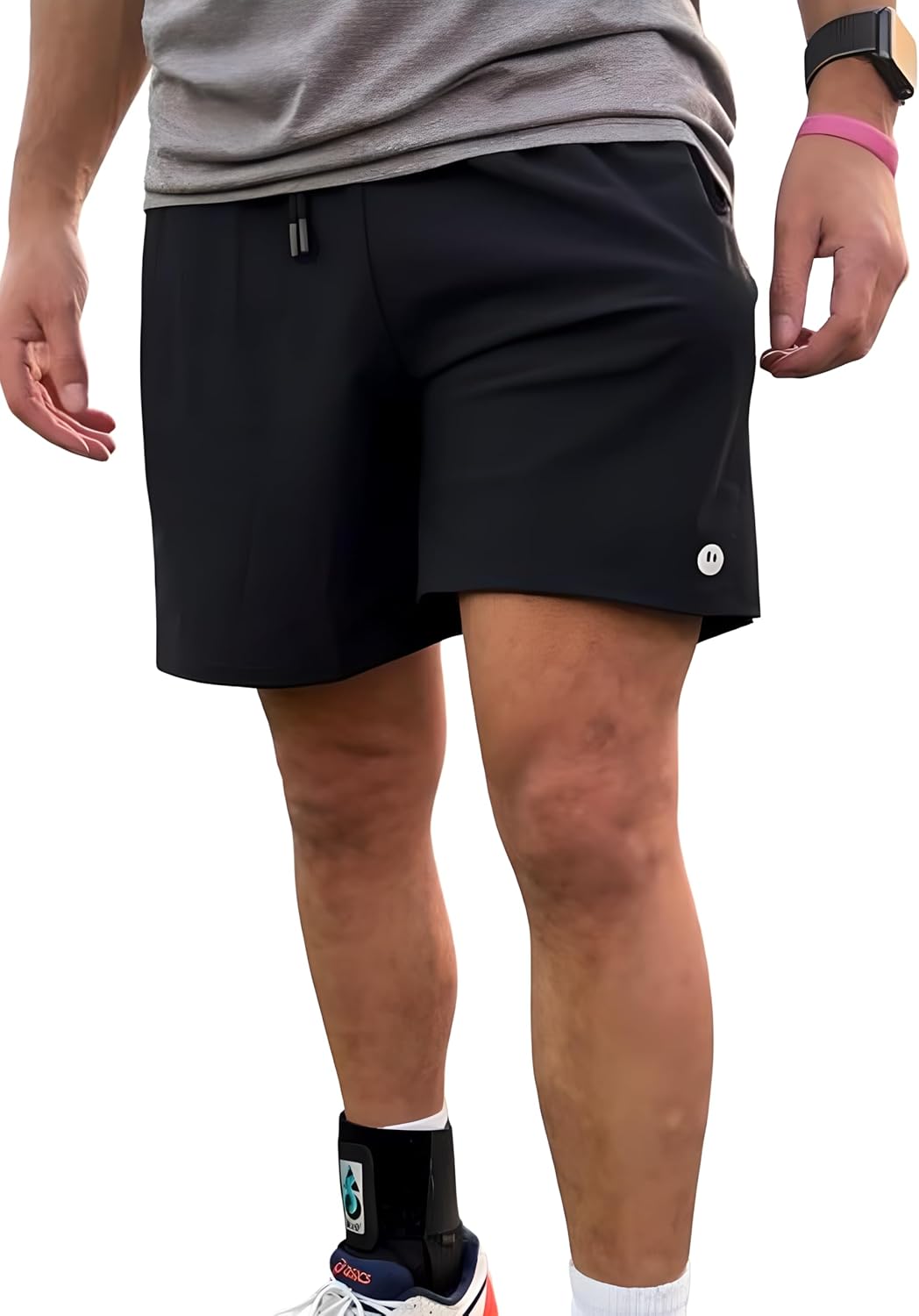 Men’s Athletic Shorts 6” Inseam: Lightweight, Stretchy, Sweat-Wicking, No Liner, Gym-Training & Everyday Wear | Stay Smiling
