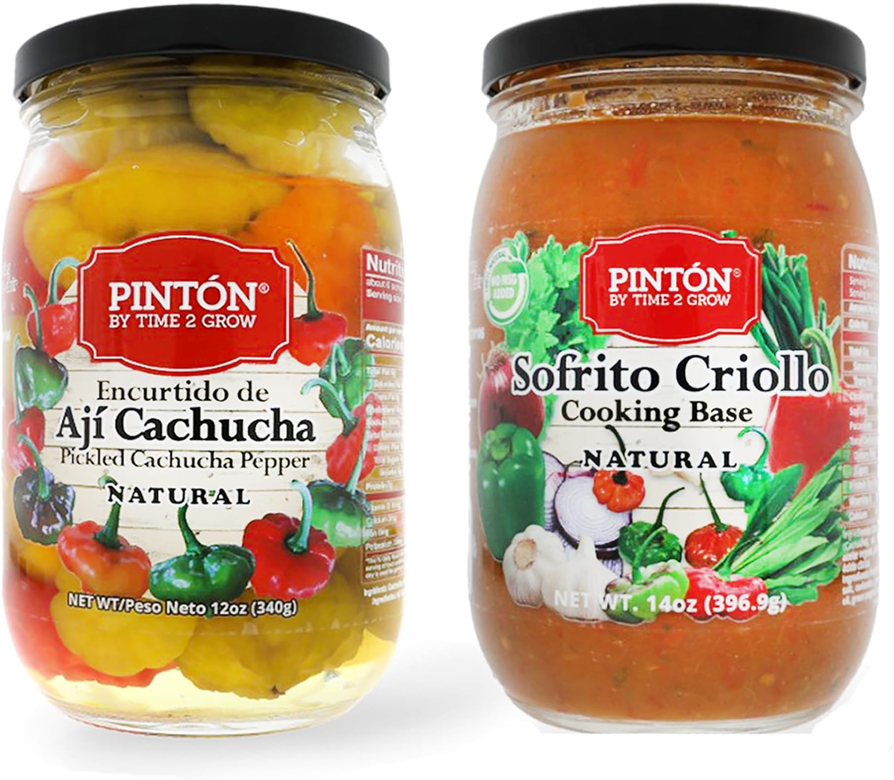 Pinton Creole Cooking Base & Sweet Aji Pickled - Savor the Cuban Food Tradition, Latin Cuisine's Saucy Secret - Chili Peppers & Sauce Delight