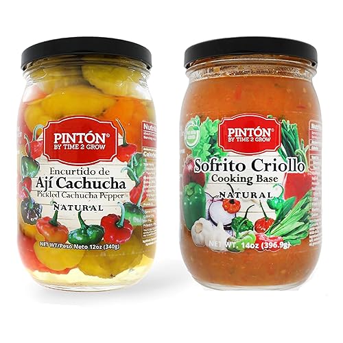 Pinton Base de cocina criolla y dulce Aji en escabeche saborea la tradición gastronómica cubana, el secreto picante de la cocina latina - Delicia de
