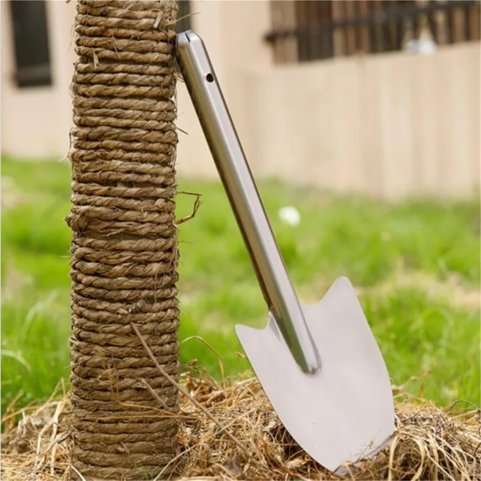Pala de Tierra para macetas Pala de jardín Acero Inoxidable, pequeña Herramienta horticultura for Plantar Flores para el jardín