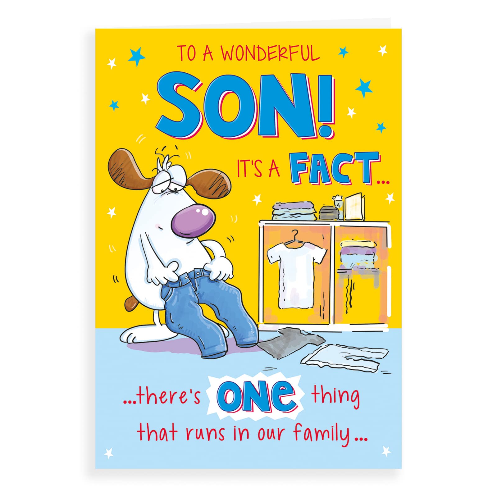Humour Birthday Card Son - 9 x 6 inches - Regal Publishing