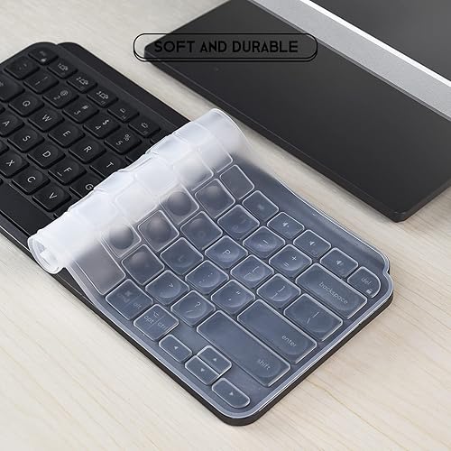 Miniatura 4 de Logitech - Funda transparente para teclado Logitech MX Keys Mini Minimalista Inalámbrico Iluminado, Teclas Logitech MX Mini Teclado Protector de
