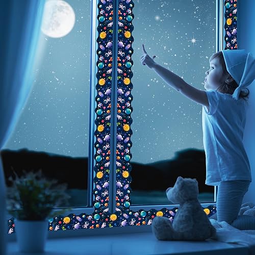 Vista 51 de Panelee Borde inspirador de confeti de 68.9 pies, borde de tablón de anuncios, mariposas, flores, abeja, espacio, inspirador, linda decoración