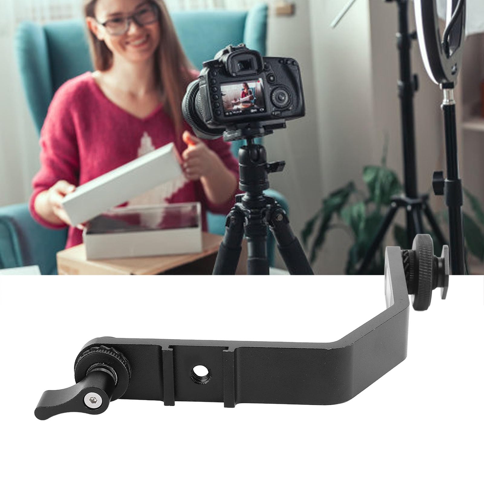 Bras Inclinable pour Affichage de Champ de Caméra pour F7 FW703 LUT7S T7 7 Pouces, 4K HDMI sur Support de Moniteur de Champ de Caméra sur Plate-Forme de Grue à Cardan