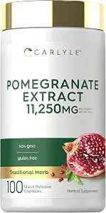 Carlyle Pomegranate Extract | 100 Capsules | Traditional Herb
