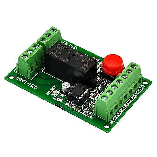 Miniatura 3 de ELECTRONICS-SALON Módulo de relé DPDT de bloqueo de control de señal momentáneapulso de montaje en panel, 12V