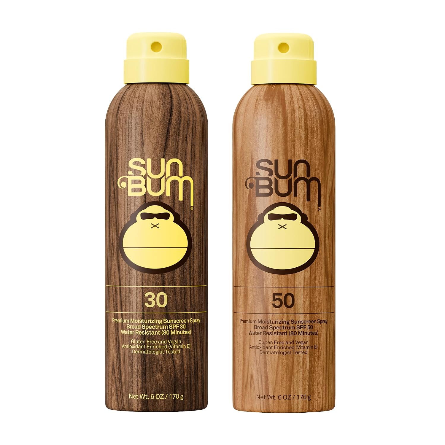 Sun Bum SPF 30 & 50 Sunscreen Spray - Moisturizing Protection