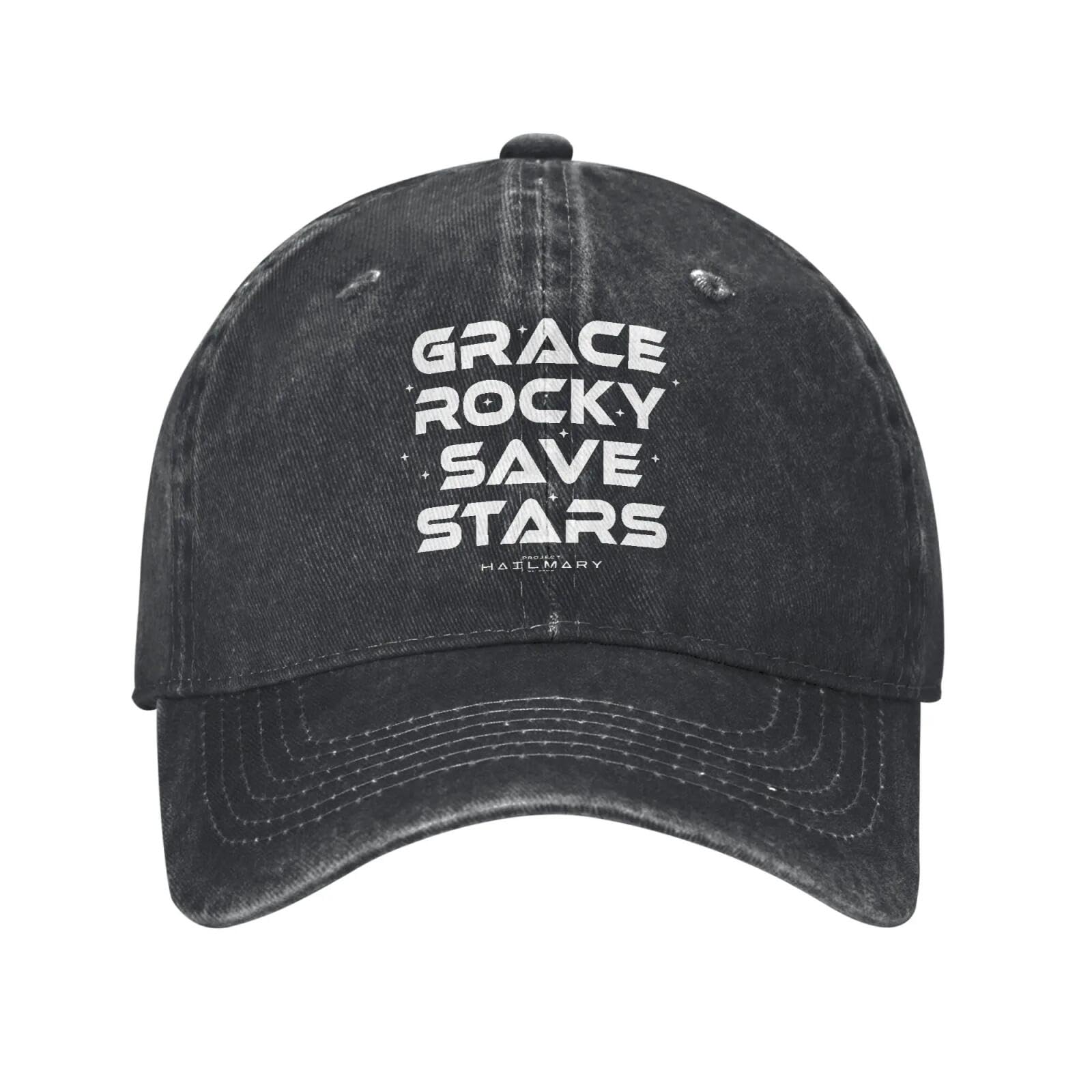 Project Hail Mary Grace Eridani-Rocky Star Baseball Caps Retro Distressed Washed Poster Headwear for Men Women Outdoor Couple Gift