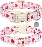 Vista 19 de DOGWONG Collar de perro Airtag de algodón y cáñamo, collar resistente para perros con soporte para Airtag, collares verdes para perros pequeños