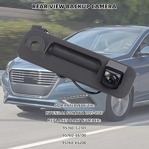 Miniatura 2 de Dasbecan Cámara de respaldo de visión trasera compatible con Hyundai Sonata 2015 2016 2017 cámara de asistencia de estacionamiento de respaldo