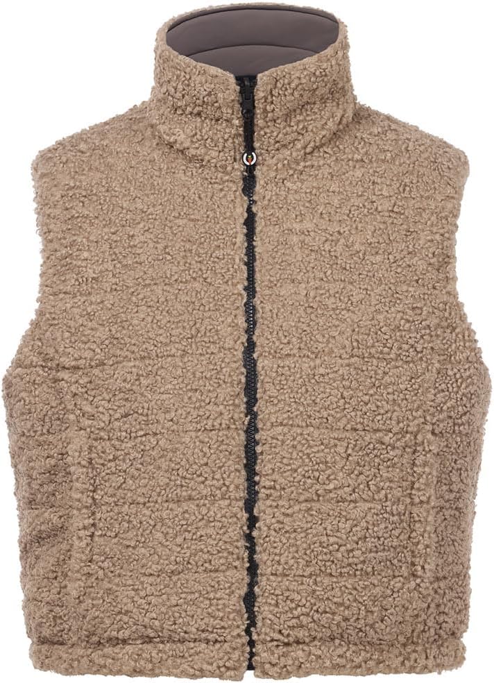 Kerrits Women's Double Up Reversible Equestrian Vest – Smooth, Water-Resistant Canvas Reverses to Cozy Sherpa Fleece