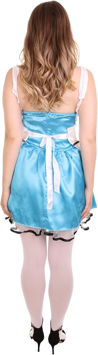 HPO Women’s Sexy French Maid Dress Costume | Uniform Costumes Multiple Size And Colour Options