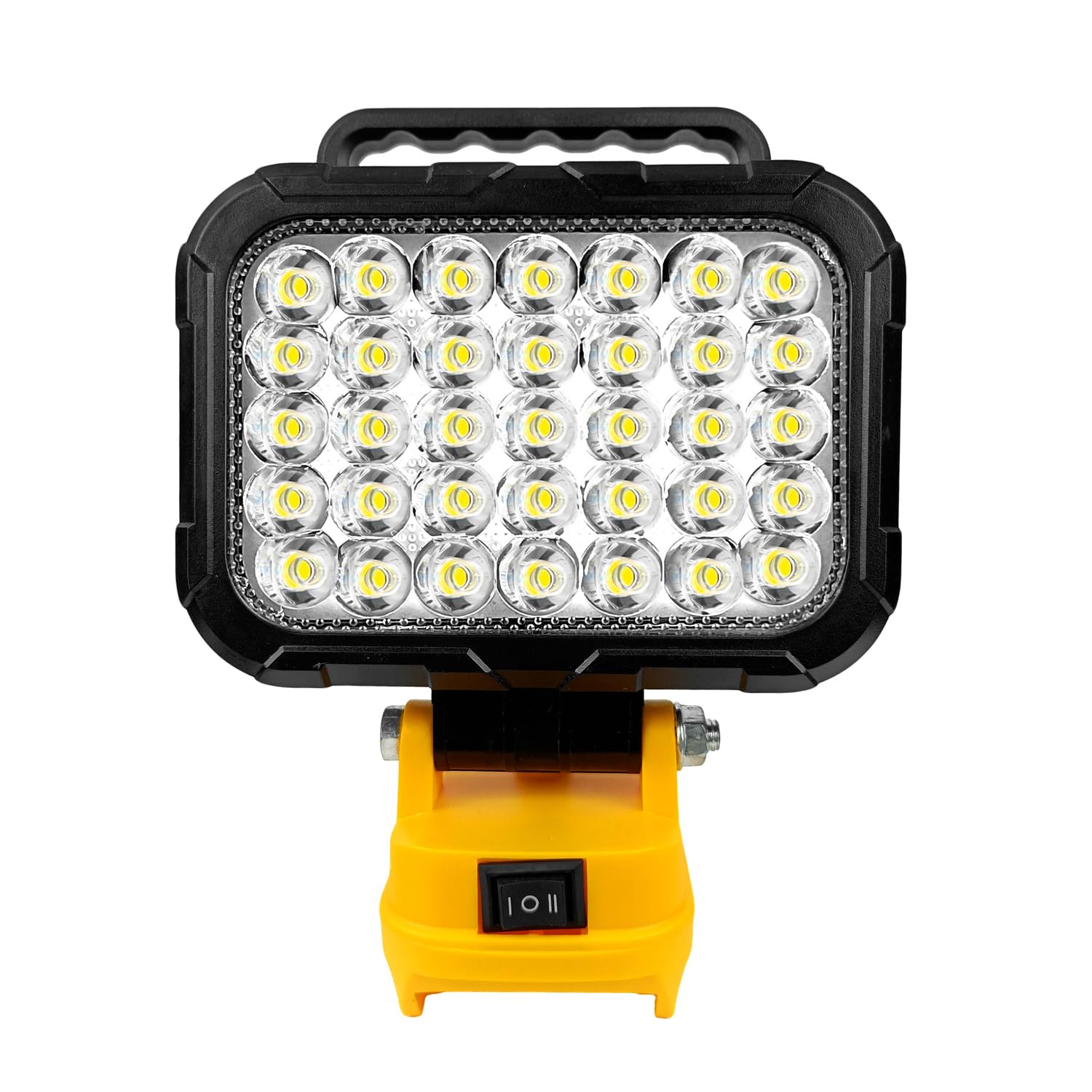 Lampe LED sans fil pour batterie Dewalt 20 V max (pas de batterie), projecteur LED 35 LED, projecteur de chantier, lampe de garage 105 W, lampe de travail avec double port de charge USB