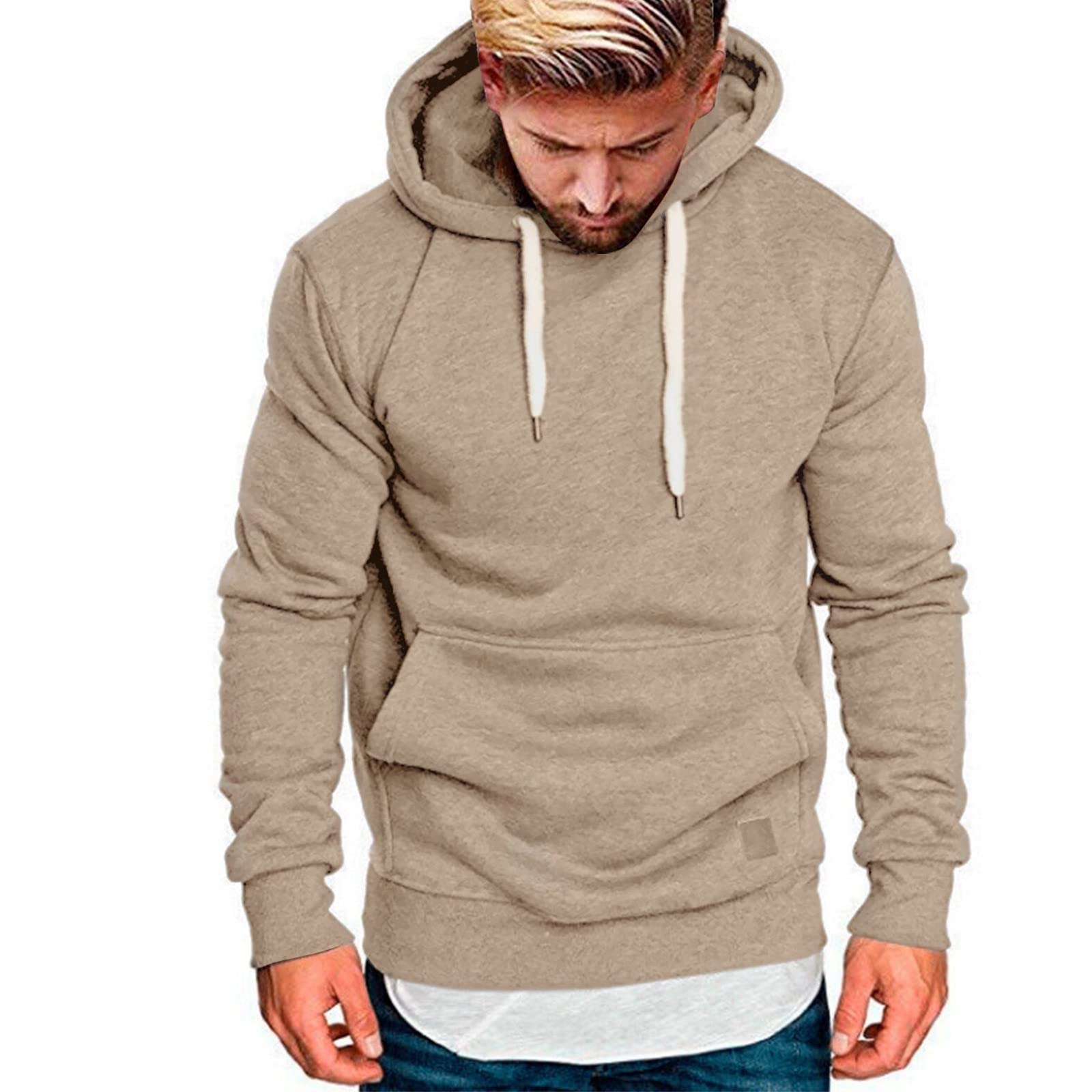 riou Hombre riou ¡Oferta Sudaderas con Capucha para Hombre Cosy Chaqueta Deportiva Sudadera con Cremallera Completa Slim Fit Hoodie Casual Jerséis Adolescente Top Blouse ¡Caliente!